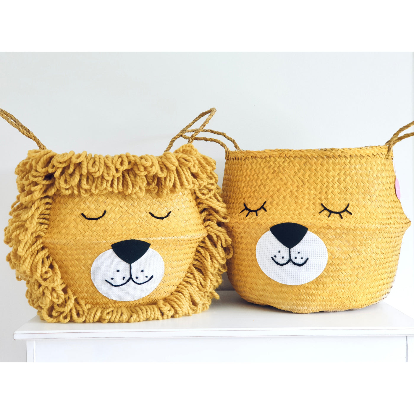 Yellow Lioness Basket - Large