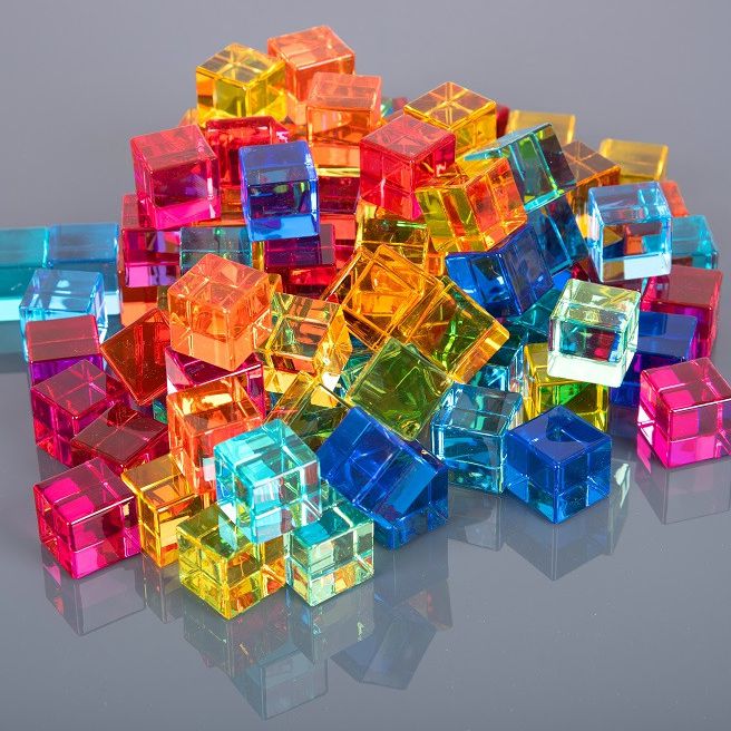 Gem Cubes with Mirror Tray