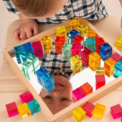 Gem Cubes with Mirror Tray