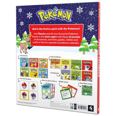 Pokemon: Festive Calendar: A festive collection of 24 books, activities and surprises!-Books-Farshore-Yes Bebe