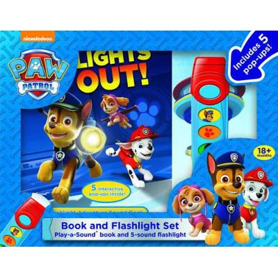 Nickelodeon PAW Patrol: Lights Out! Book and 5-Sound Flashlight Set-Books-Phoenix International Publications, Incorporated-Yes Bebe