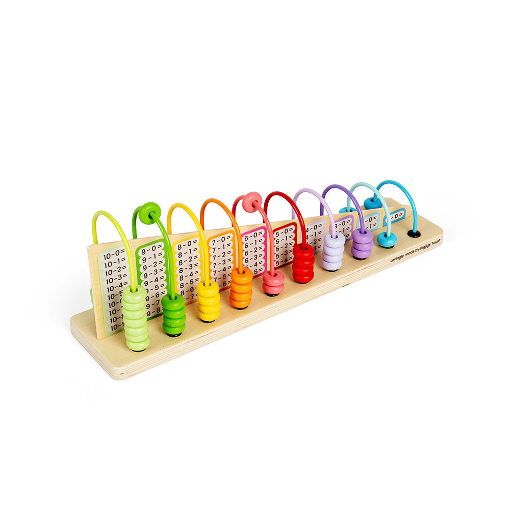 Rainbow Counting Abacus-Bigjigs Toys-Yes Bebe