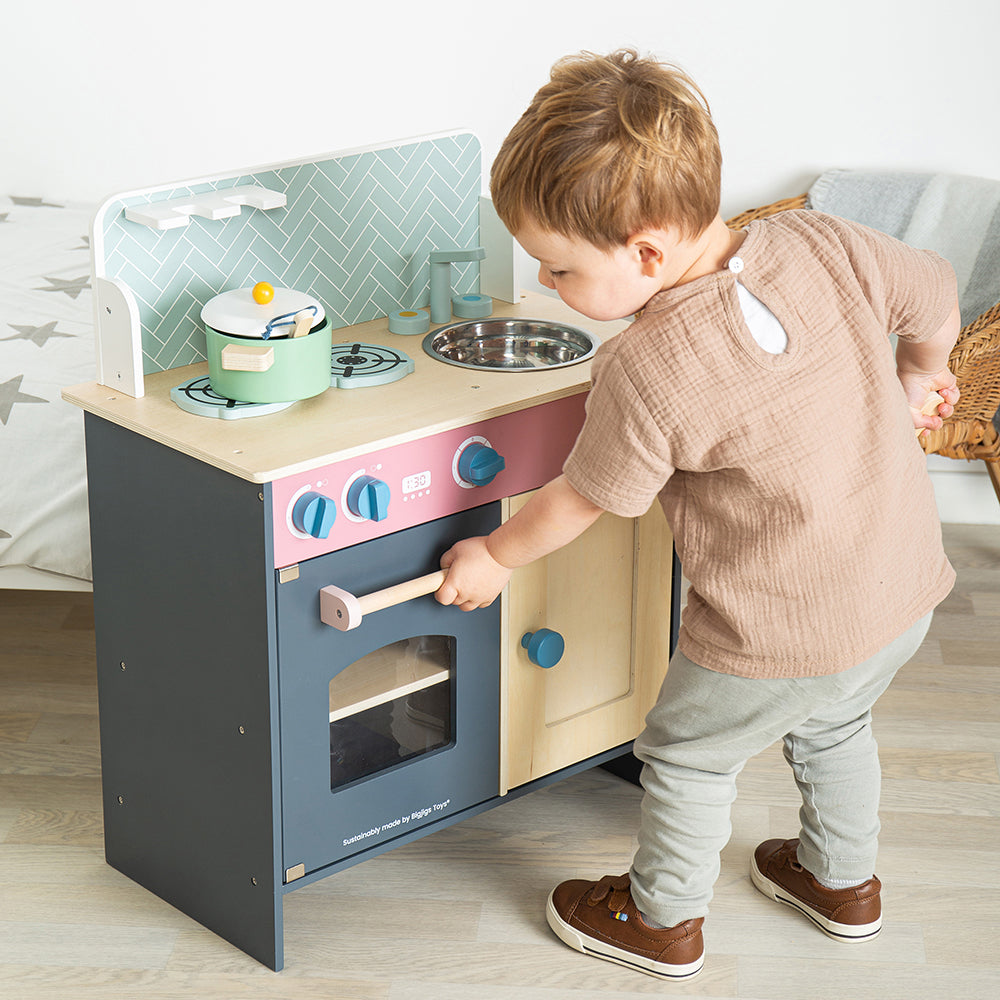 Simply Scandi Kitchen-Play Kitchens-Bigjigs Toys-Yes Bebe