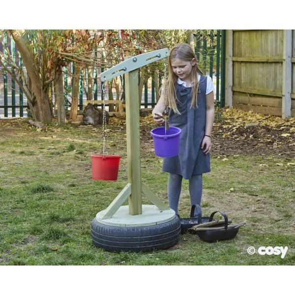 Tyre Stand Scales-Outdoor Play Equipment-Cosy-Yes Bebe