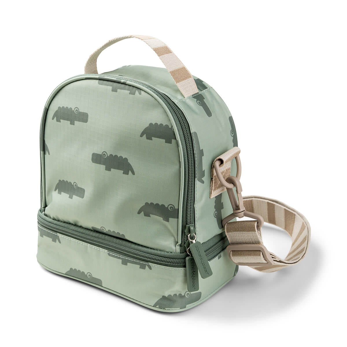 Kids Insulated Lunch Bag-Lunch Bags-Done By Deer-Croco Green-Yes Bebe