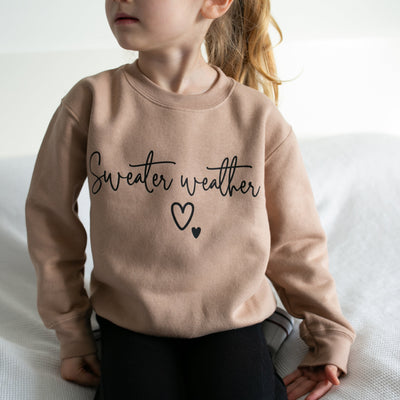 Unisex Taupe "Sweater Weather" Sweater-Fred & Noah-Yes Bebe