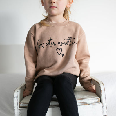 Unisex Taupe "Sweater Weather" Sweater-Fred & Noah-Yes Bebe
