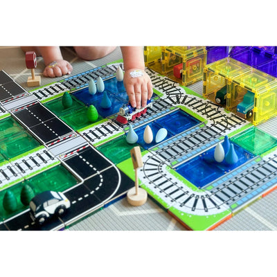 Magnetic Tile Toppers - Train Pack-Magnetic Tiles-Learn and Grow Toys-Yes Bebe