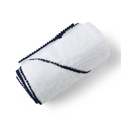 Bamboo Cotton Pom Pom Hooded Towel-Towels-Malabar Baby-Yes Bebe