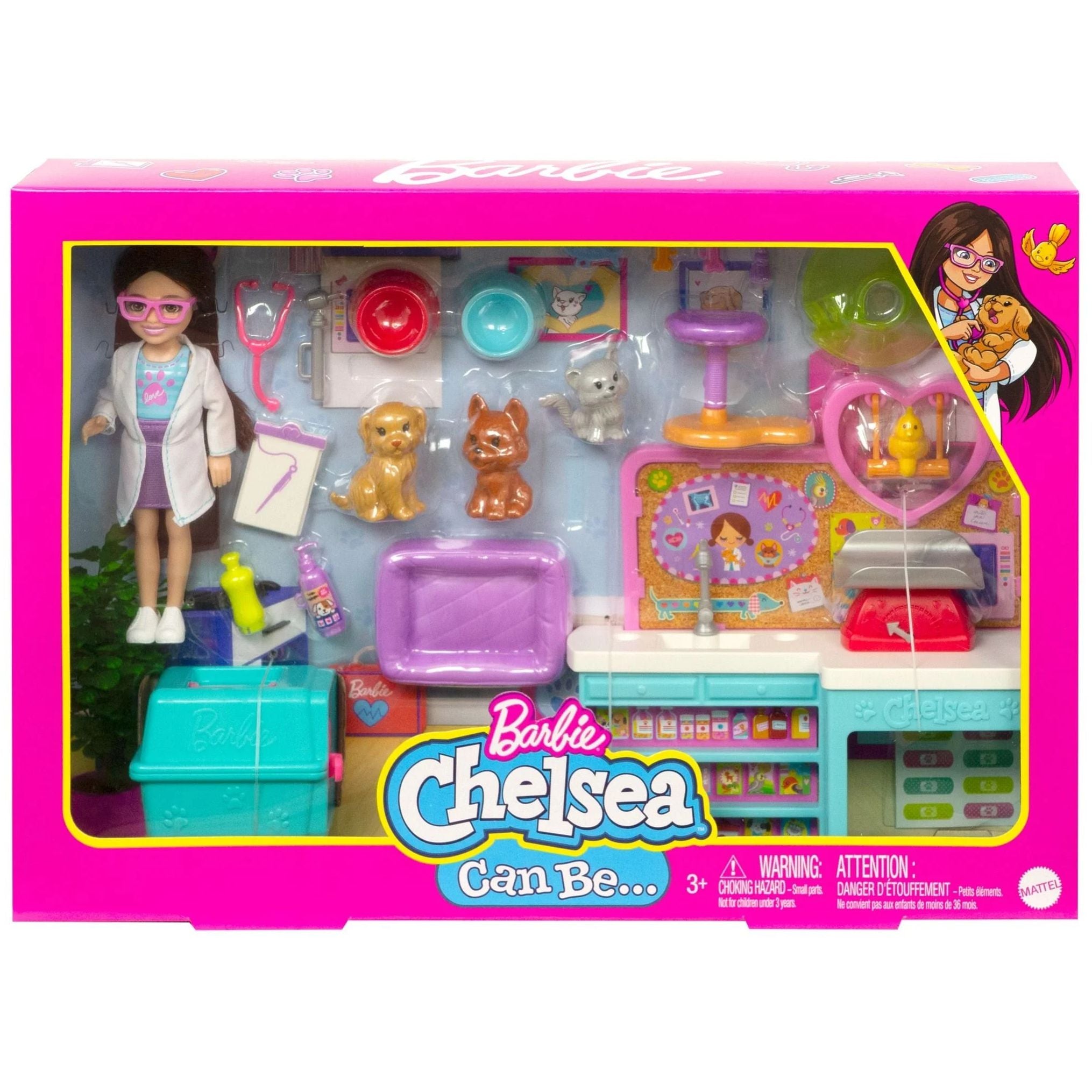 Barbie Chelsea Vet Centre Play Set