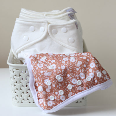 One Size Organic Bamboo Bedtime Pearl Reusable Nappy-Modern Cloth Nappies-Yes Bebe