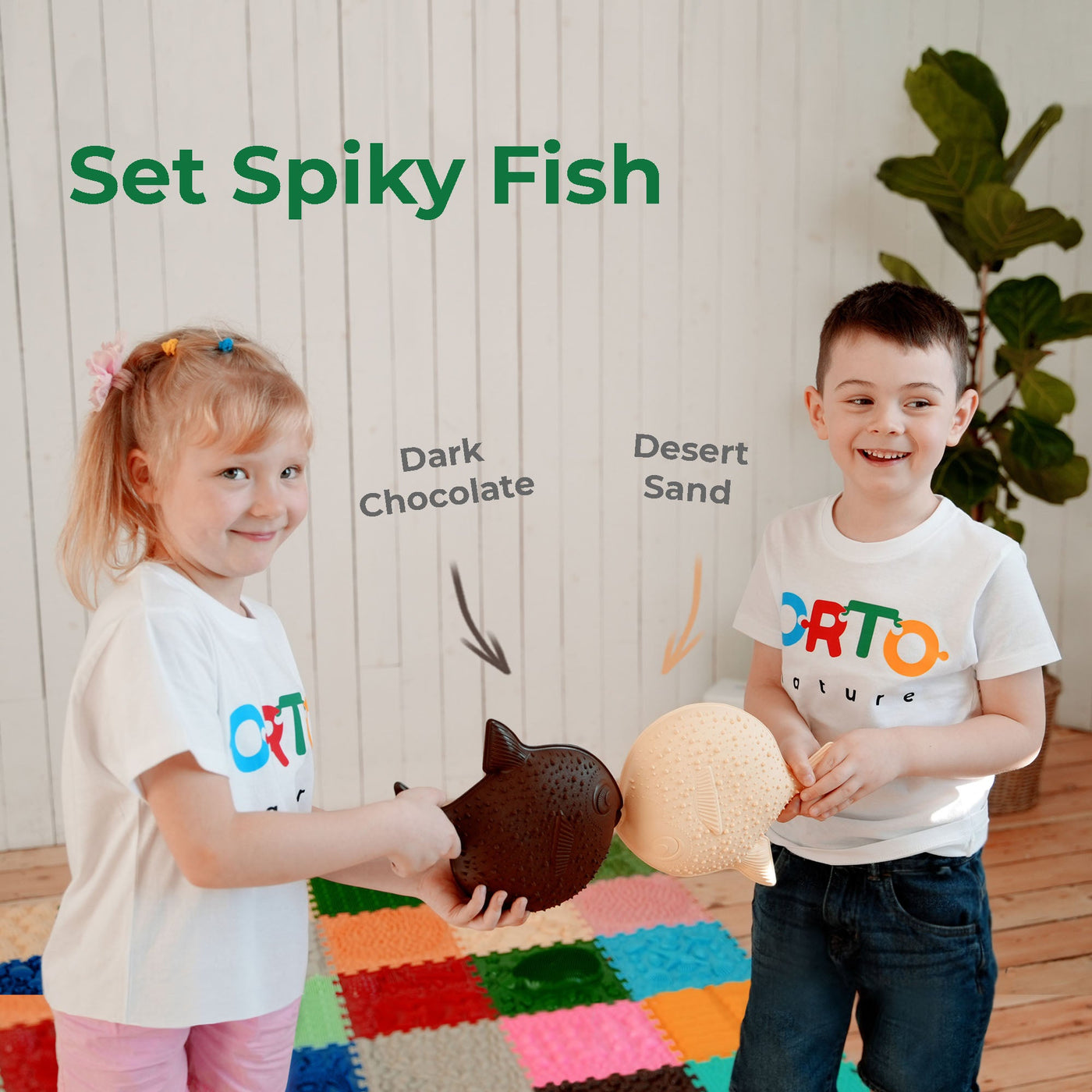 Balance Pad - Spiky Fish-Play Mats-ORTONATURE-Yes Bebe
