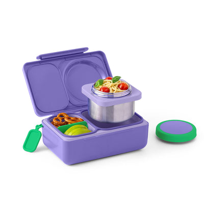 OmieBox UP - Bento Box for Older Kids & Adults-Lunch Boxes & Totes-OmieLife-Galaxy Purple-Yes Bebe