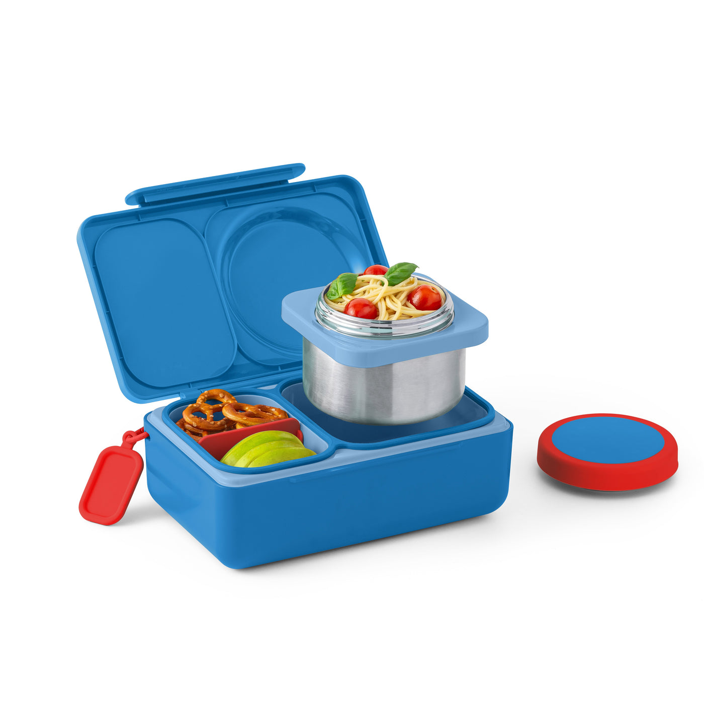 OmieBox UP - Bento Box for Older Kids & Adults-Lunch Boxes & Totes-OmieLife-Cosmic Blue-Yes Bebe
