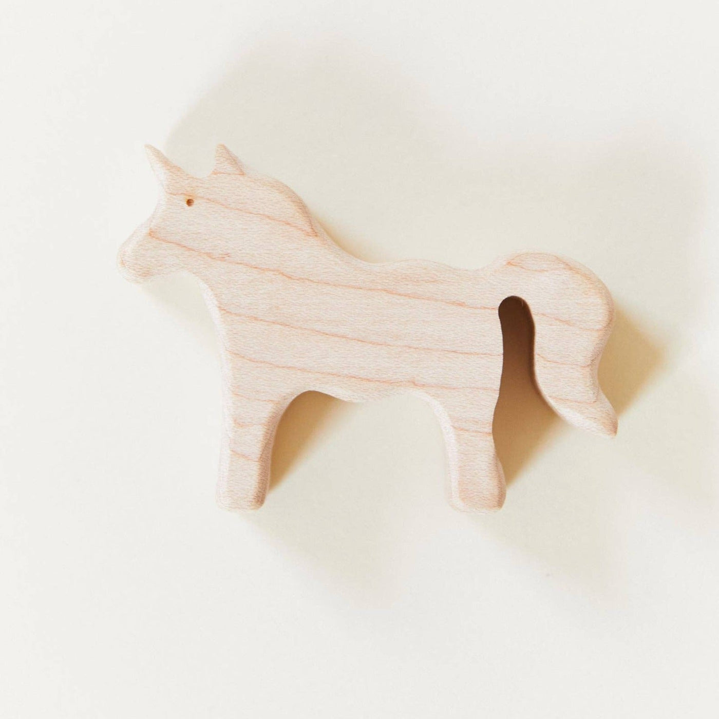 Wooden Unicorn Figure-Wooden Figures-Sarah’s Silks-Maple-Yes Bebe