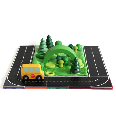 Magnetic Tile Toppers - Road Pack
