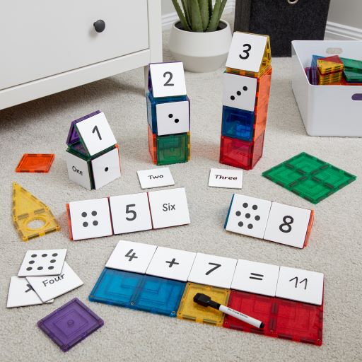 Magnetic Tile Topper - Numeric Pack (40 Piece)