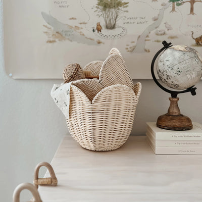 Rattan Lily Basket Set