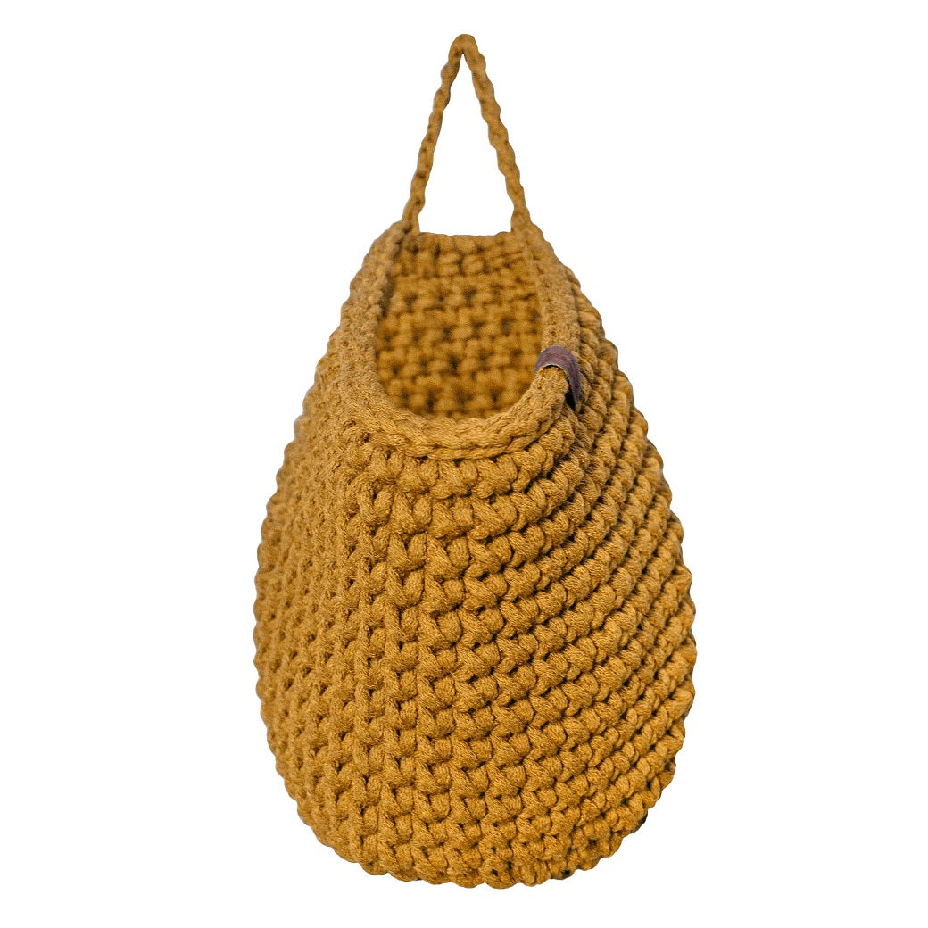 Crochet Hanging Bags | Mustard-vendor-unknown-Yes Bebe