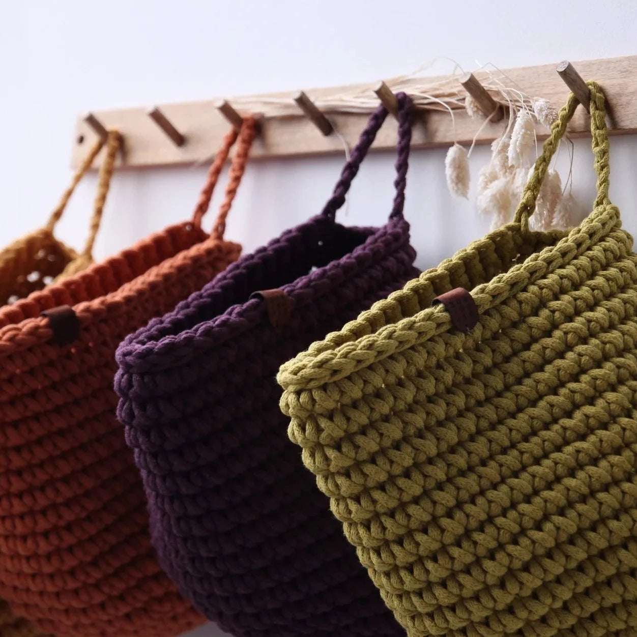 Crochet Hanging Bags | Pumpkin-vendor-unknown-Yes Bebe