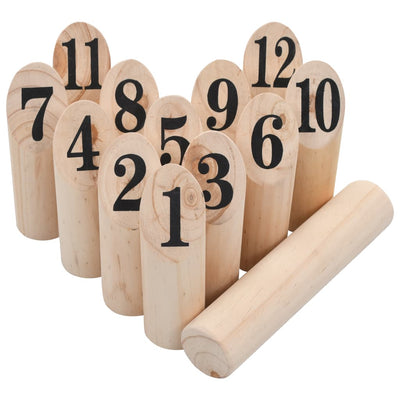 Number Kubb Game Set Wood-vidaXL-Yes Bebe