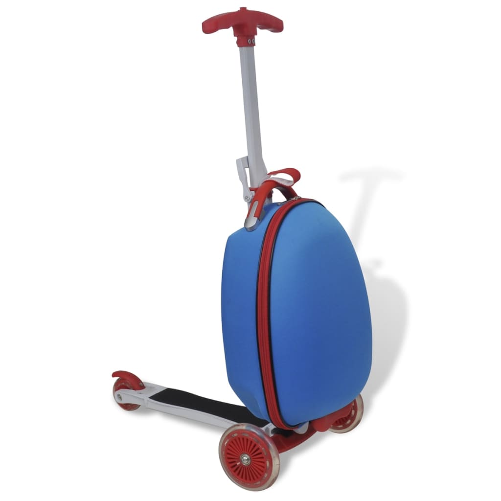 Scooter with Trolley Case for Children Blue-vidaXL-Yes Bebe