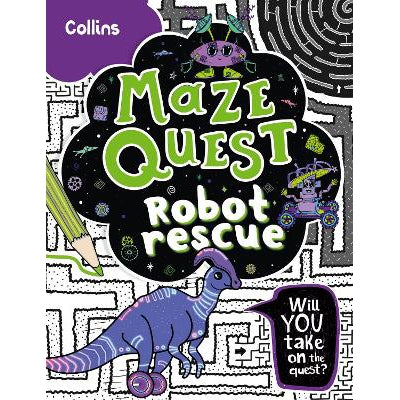 Robot Rescue: Solve 50 mazes in this adventure story for kids aged 7+ (Maze Quest)-Books-Collins-Yes Bebe
