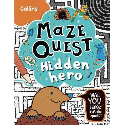 Hidden Hero: Solve 50 mazes in this adventure story for kids aged 7+ (Maze Quest)-Books-Collins-Yes Bebe