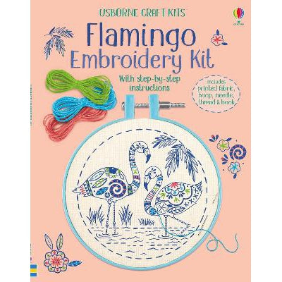 Embroidery Kit: Flamingo-Books-Usborne Publishing Ltd-Yes Bebe