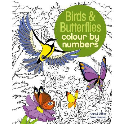 Birds & Butterflies Colour by Numbers-Books-Arcturus Publishing Ltd-Yes Bebe