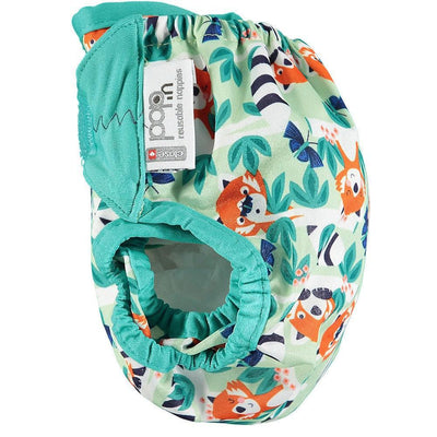 Pop-in Single Printed Reusable Nappy Wrap - Red Panda