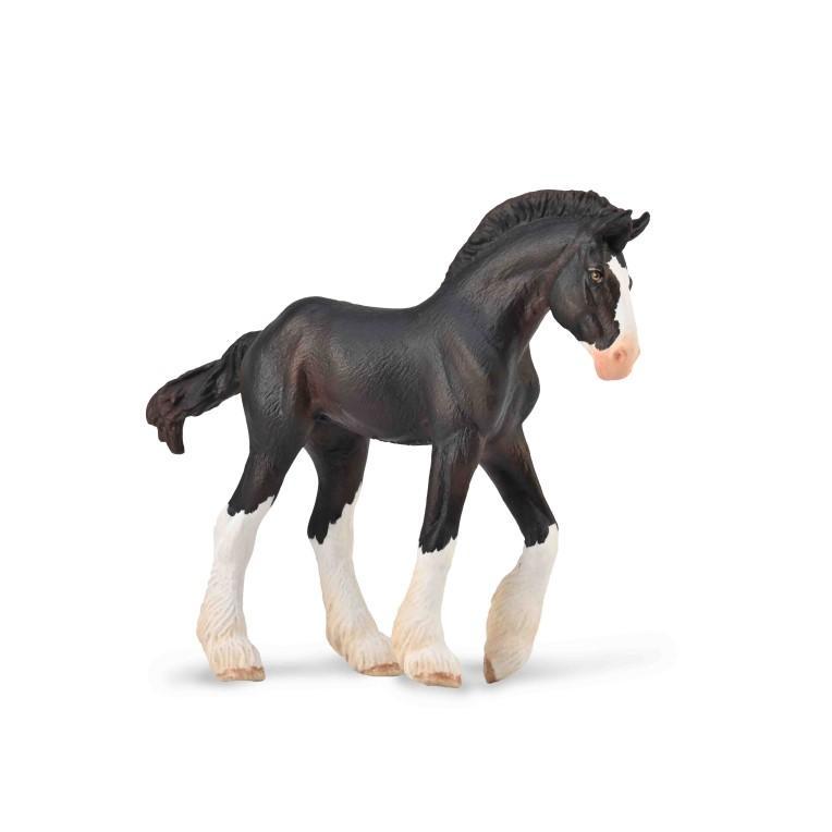 Clydesdale Foal - Black Horse Figure