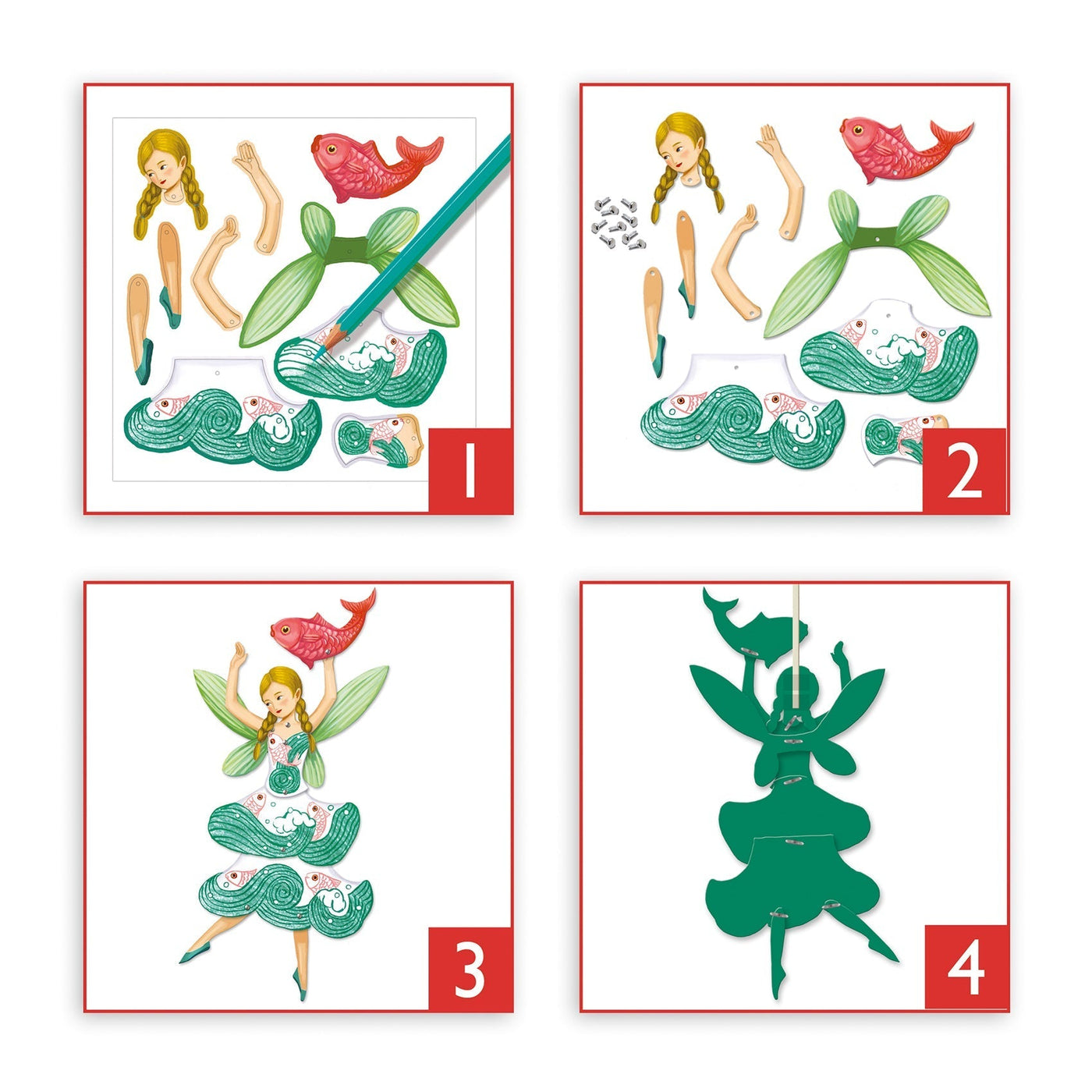 Jumping Jacks - Fairies * - Small Gifts For Older Ones - Colouring Surprises