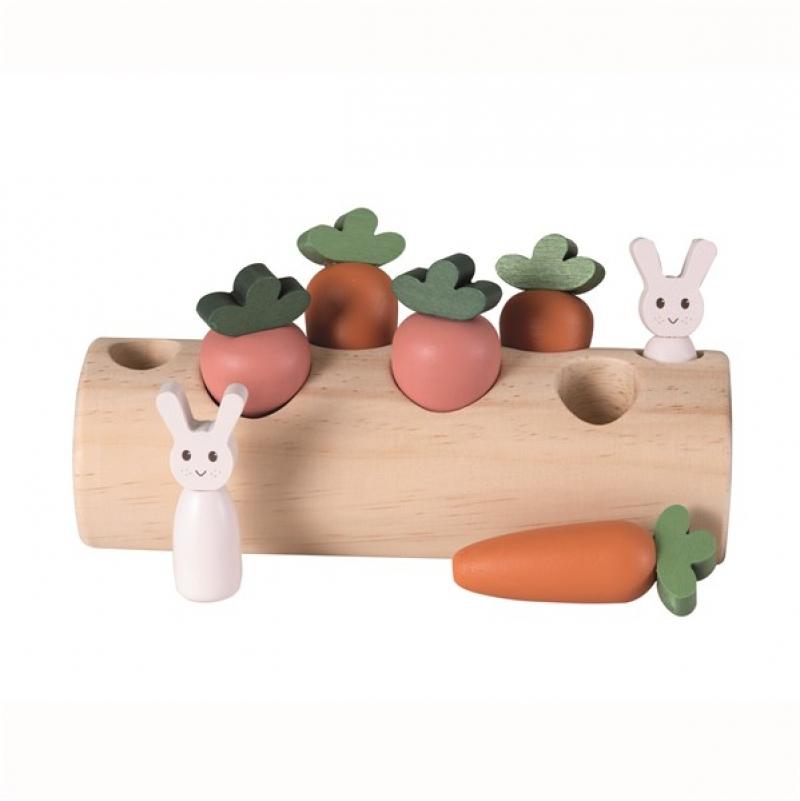 Rabbit And Carrot Log Toy-Montessori Toys-Egmont Toys-Yes Bebe