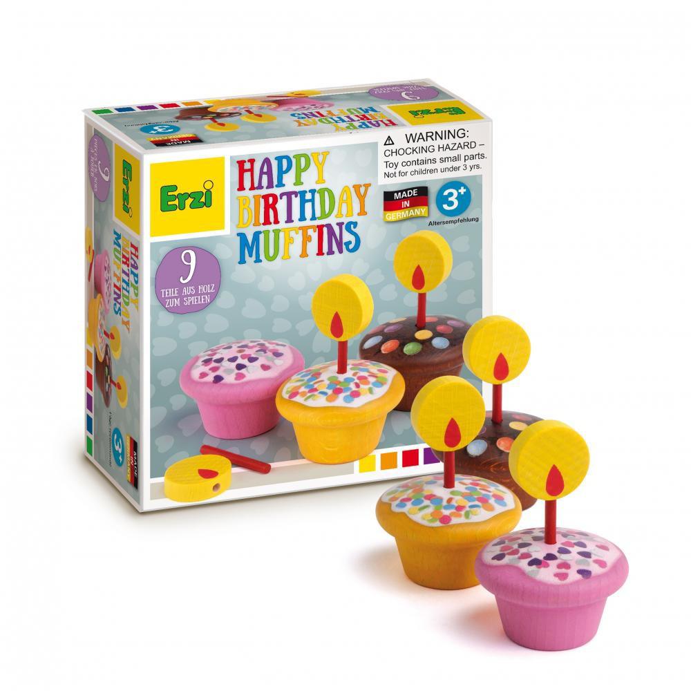 Erzi Birthday Muffins - Wooden Play Food