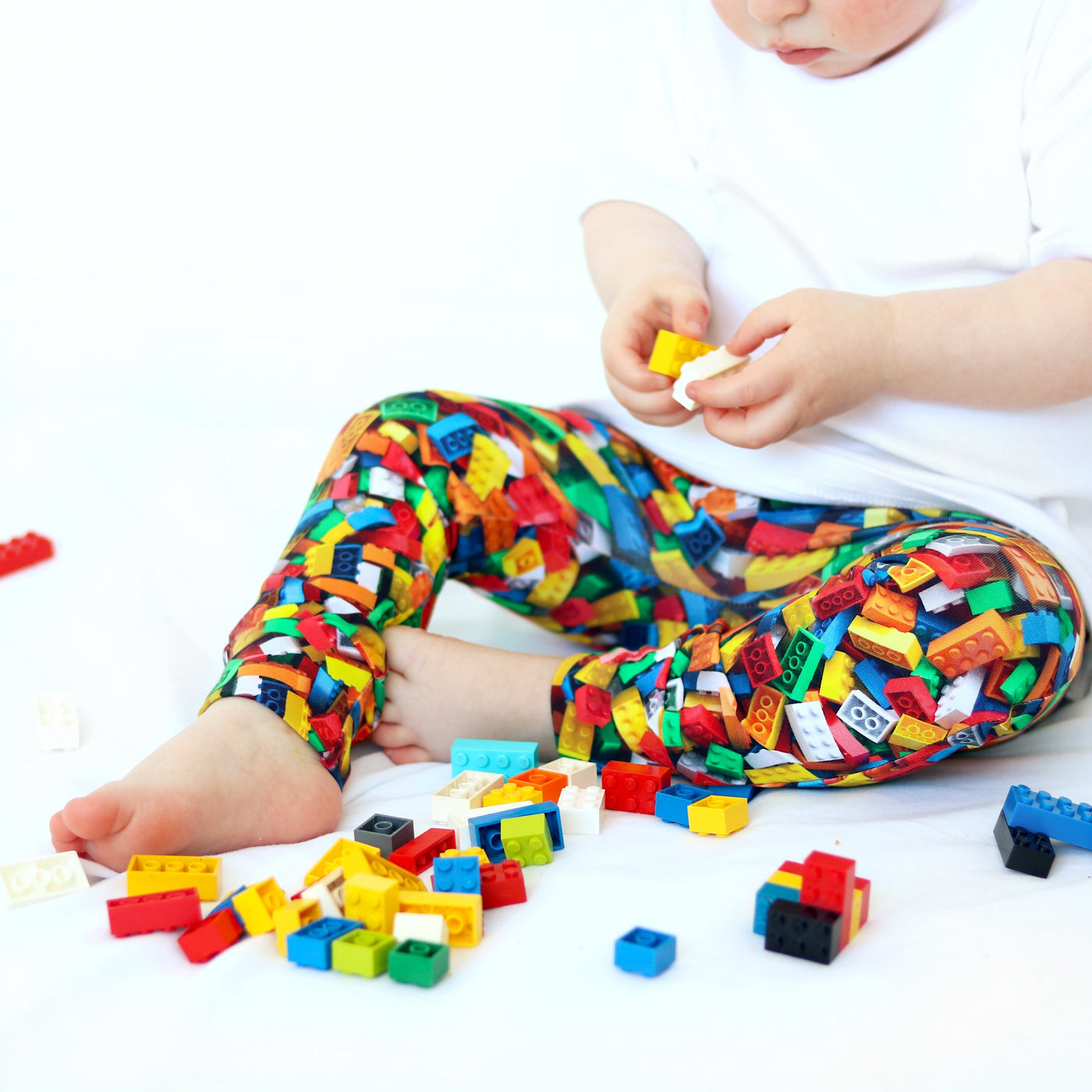 Brick Print Child & Baby Leggings 0-9 Years-Leggings-Fred & Noah-Yes Bebe