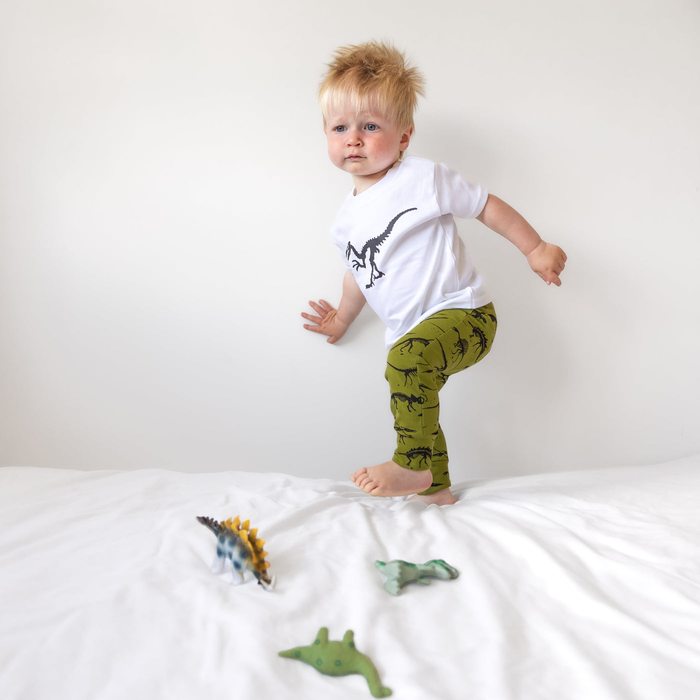 Khaki Dino Leggings 0-9 Years-Fred & Noah-Yes Bebe