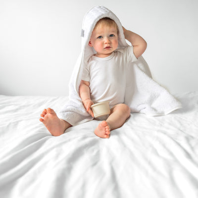 Marshmallow Hooded Towel-Fred & Noah-Yes Bebe