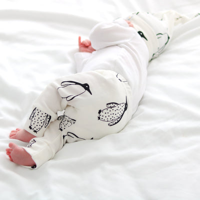 Milk Penguin Baby Leggings-Fred & Noah-Yes Bebe