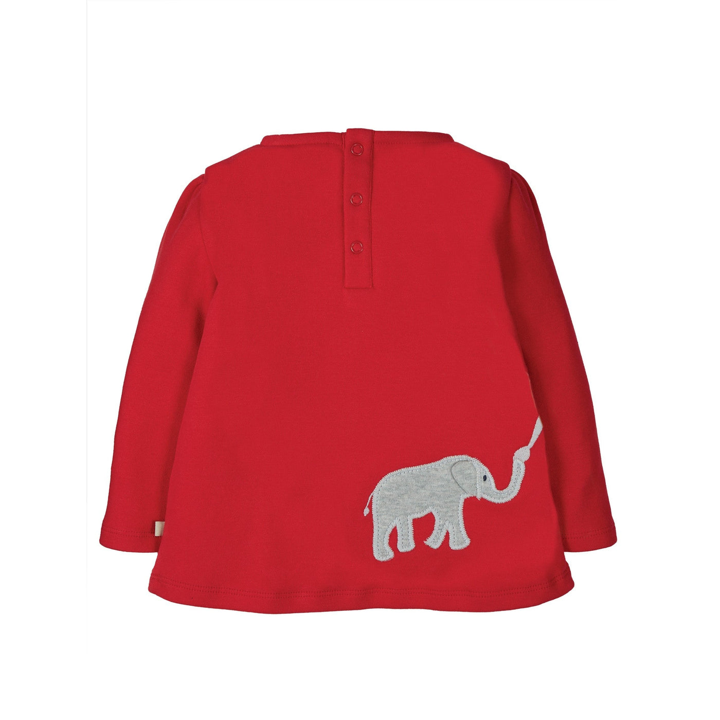 Connie Applique Top - True Red-Elephant by Frugi