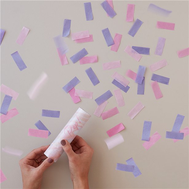 Pink and Lilac Biodegradable Confetti Cannon