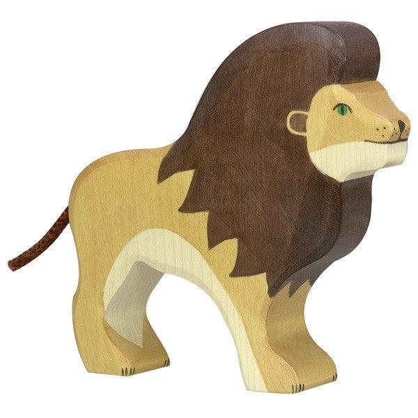 Holztiger Lion Wooden Figure