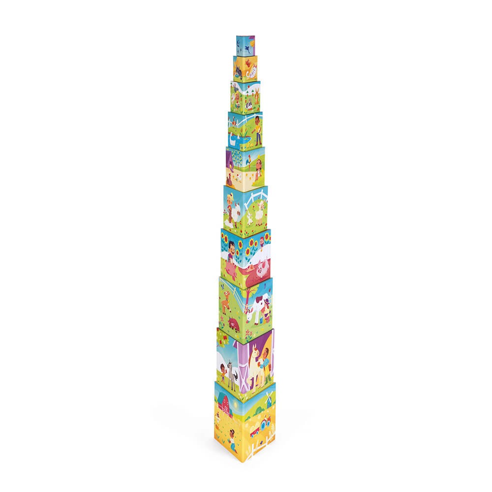 Puzzle - Life at the Farm - Triangle Stacking Pyramid