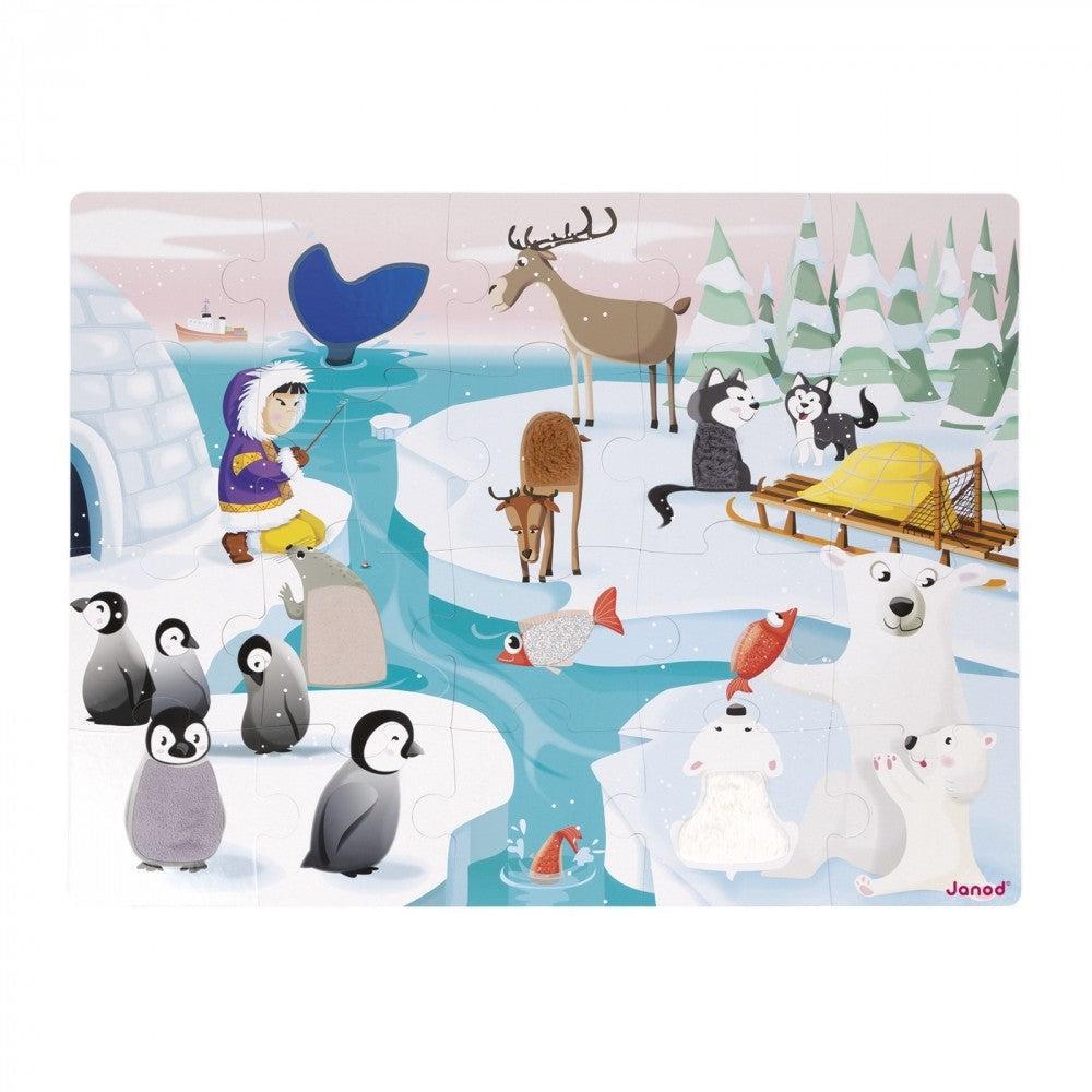 Tactile Puzzle "Life On The Ice" - 20 Pcs