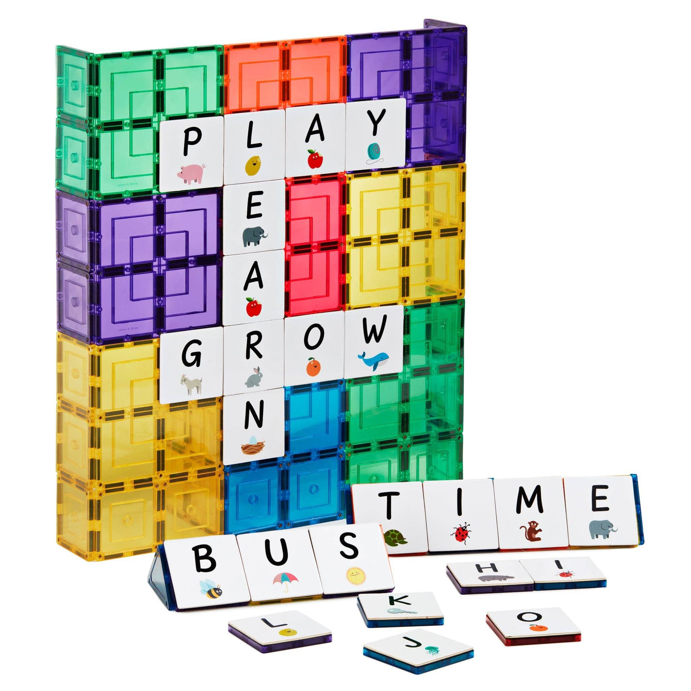 Learn & Grow Magnetic Tile Topper - Alphabet Upper Case Pack-Learn and Grow Toys-Yes Bebe