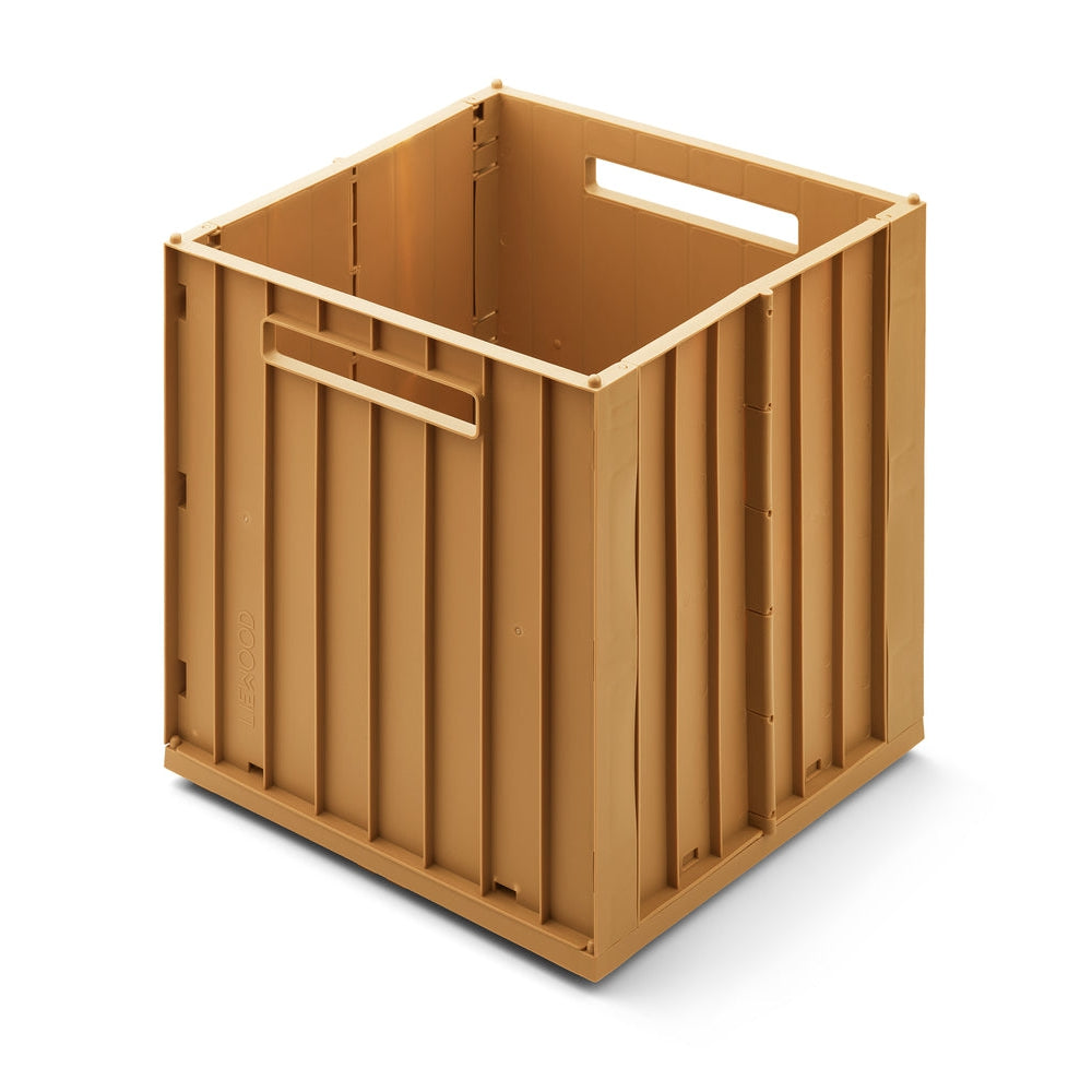 Elijah Storage Box & Lid - Golden Caramel