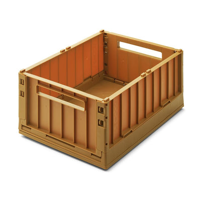 Weston Medium Storage Box & Lid 2-Pack - Golden Caramel