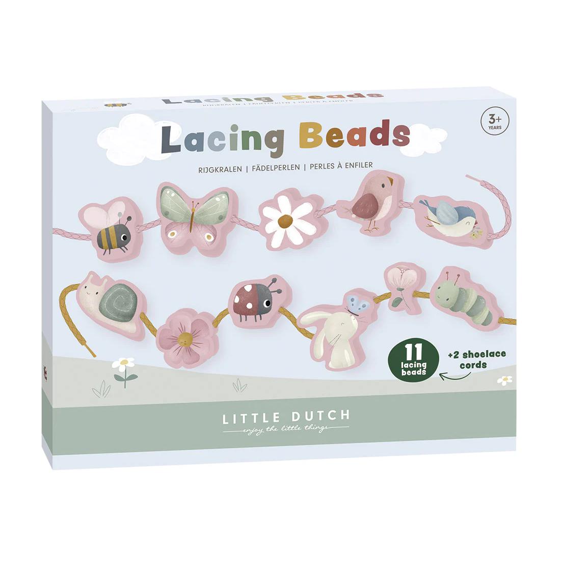 Lacing Beads - Flowers & Butterflies