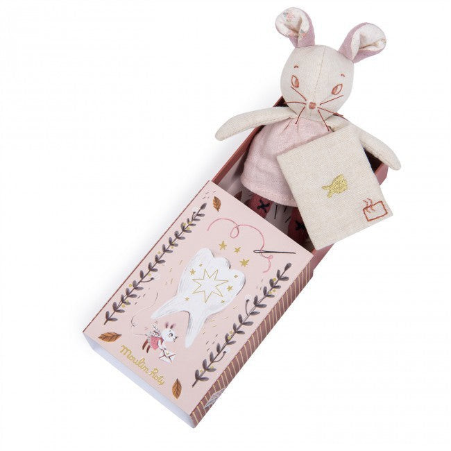 Moulin Roty Milk Tooth Mouse Soft Toy - Après la Pluie-Moulin Roty-Yes Bebe