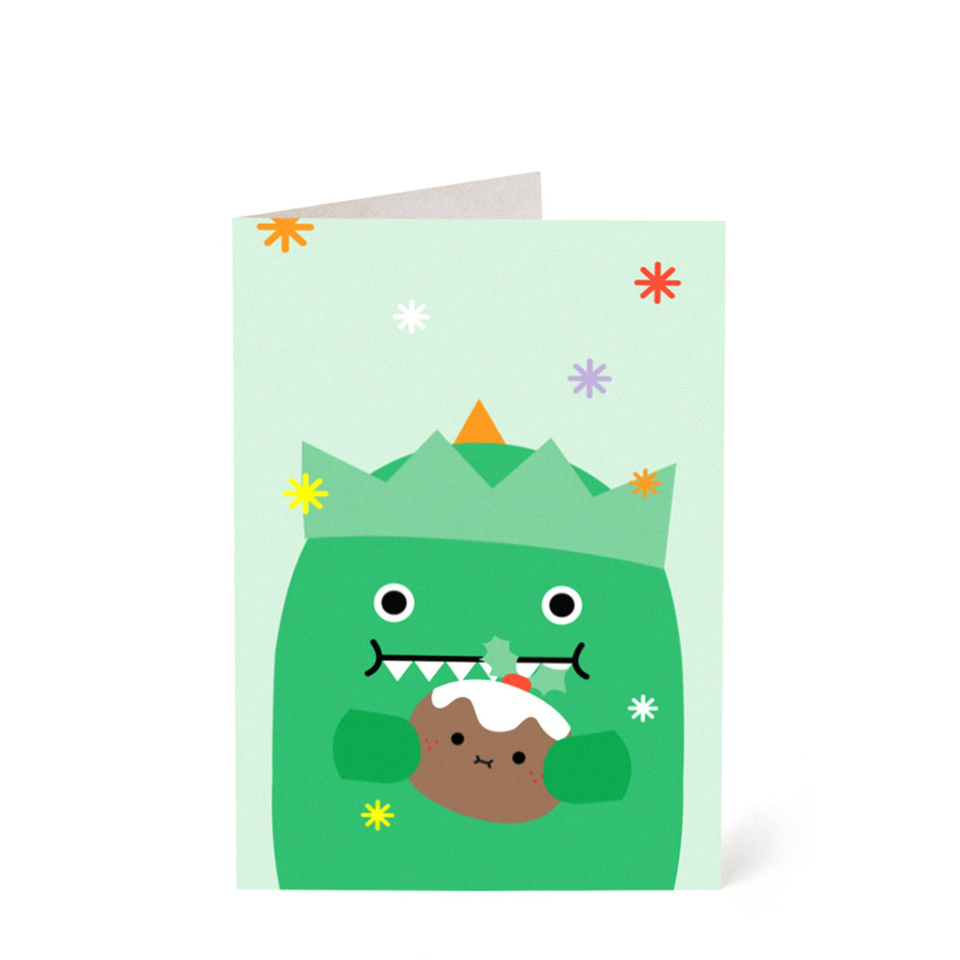 Christmas Greeting Card - Ricedino Dinosaur